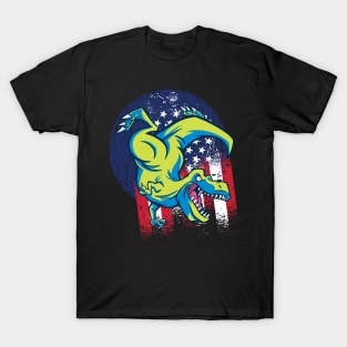 America Saurus T-rex T-Shirt